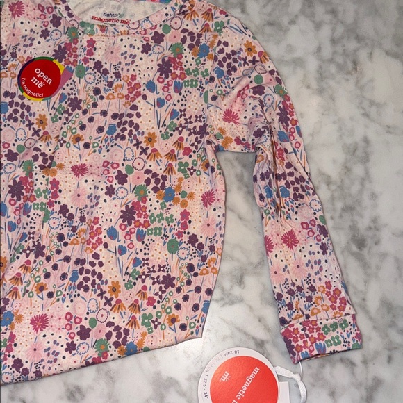 NWT MAGNETIC ME FLORAL RIGHT FIT FOOTIE 18/24M - Picture 5 of 7